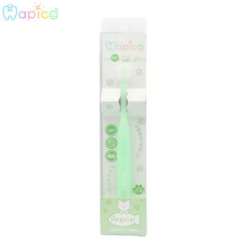【店内ポイント最大40倍！本日限定！】ハピコ Hapico 猫用 歯ブラシ 360度 歯磨き はみがき ハミガキ ケア用品 デンタルケア レギュラー グリーン