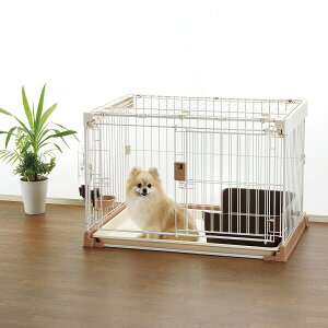 【エントリーでポイント+2倍!本日限定!】リッチェル Richell お掃除簡単ペットケージ900 ブラウン 犬 ケージ サークル 屋内 長方形 超小型犬 小型犬 スライド式 ワンタッチロック解除 キャス