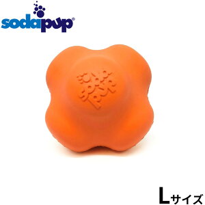 【エントリーでポイント+2倍!本日限定!】ソダパップ クレイジーバウンス オレンジスクイーズ L【送料無料】 ドッグトイ 犬用おもちゃ 硬い 噛むおもちゃ