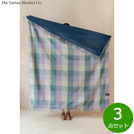 【最大2000円OFFクーポン！マラソン限定！】The Tartan Blanket Co. ピクニックブランケット シスルメドウチェック 3点セット【送料無料】
