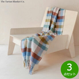 【最大2000円OFFクーポン！マラソン限定！】The Tartan Blanket Co. ニーブランケット レインボーヘリンボーンチェック 3点セット【送料無料】