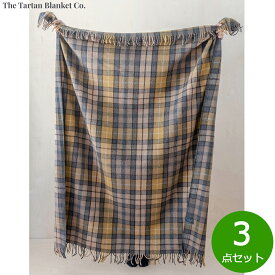 【最大2000円OFFクーポン！マラソン限定！】The Tartan Blanket Co. フルブランケット ブキャナンナチュラル 3点セット【送料無料】