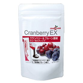 CRANCLEAN クランクリン クランベリーEX 150g ソフトゼリー スティック キナ酸 鉄分 食物繊維 食品添加物不使用 植物由来 日本製