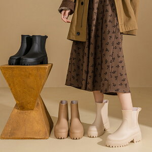 レインブーツ レディース サイドゴア おしゃれ 長靴 防水 滑りにくい 通勤 通学 ショートブーツ リブデザイン ファッション アウトドア 雨靴
