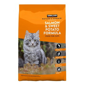 カークランドシグネチャー 成猫・子猫用 8kg サーモン,ポテト Kirkland Signature Natures Domain Cat Dry Food Adult & Kitten 8kg Salmon, Potato 穀物不使用