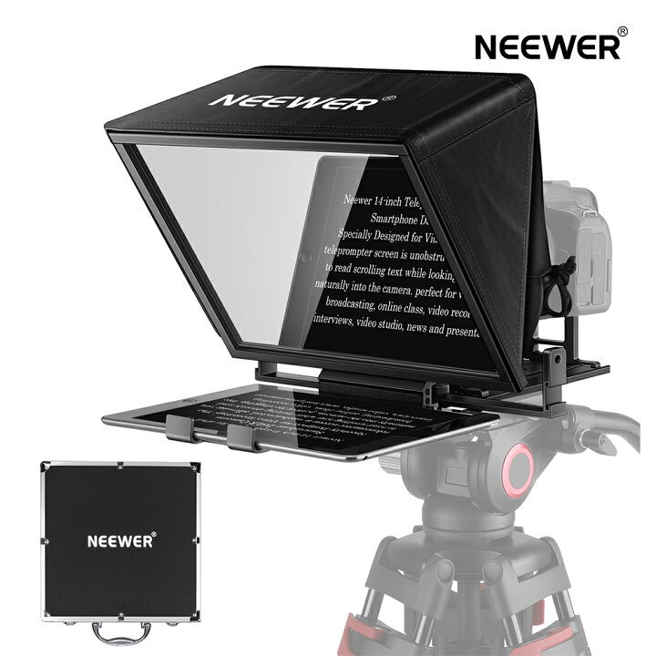 楽天市場】NEEWER X14テレプロンプター 折りたたみ式 全体金属 