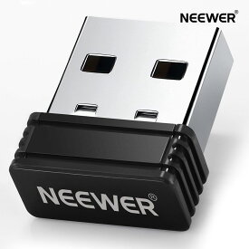 NEEWER 2.4G USBワイヤレストランスミッターアダプター PCおよびMac用、すべてのNEEWER 2.4G LEDパネルライトとリングライト用のリモートコントロールトリガー、Win7/10 macOS 10.14以降に対応