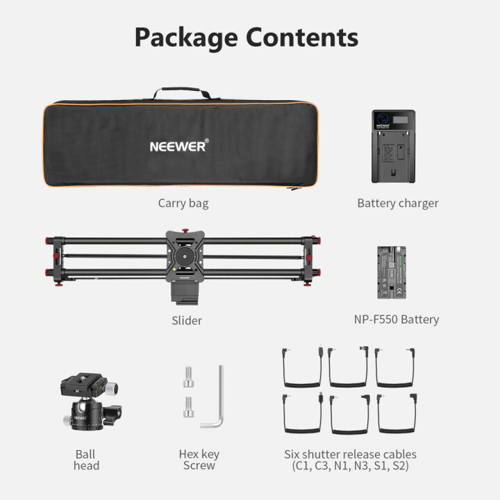 楽天市場】【1000円クーポン+P10倍】NEEWER 100cm 電動カメラ 