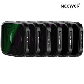 NEEWER NDフィルターセット GoPro Hero 12 11 10 9 Blackに対応 6パック(CPL/ND8/ND16/ND32/ND64/ND1000) Hero 9 Hero 10 Hero 11アクションカメラアクセサリー 減光偏光子レンズフィルターキット