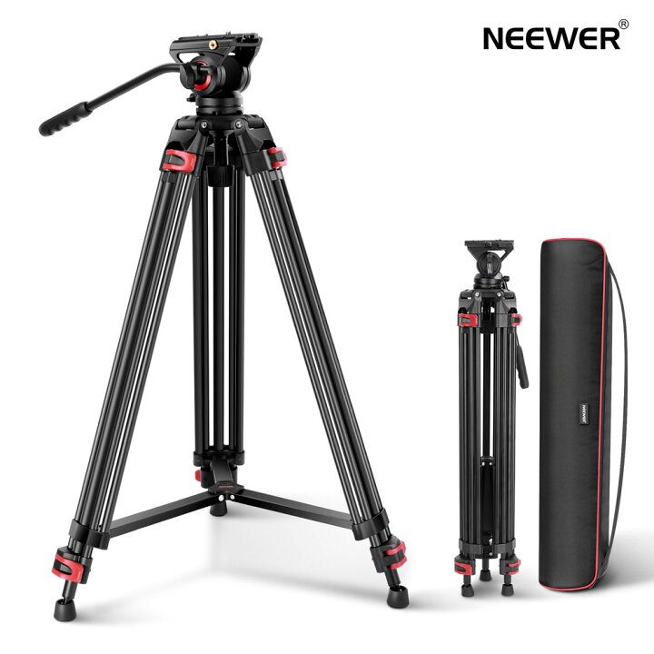 楽天市場】【P20倍+1000円クーポン】NEEWER プロなビデオカメラ三脚 