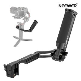 NEEWER 調節可能なスリングハンドル DJI Ronin RS3 Mini RS 3 Pro RS 2 RSC 2 ジンバルスタビライザーに対応 ローアングルショット用 折りたたみ式ハンドグリップアルミニウム シリコングリップ付き 最大荷重6kg ST49