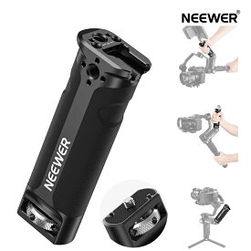 【P10倍+30%引クーポン】NEEWER スリングハンドルグリップ WEEBILL-S専用 コールドシュー付きハンドグリップ 1/4"ネジ山 1/4"つまみネジ 3/8"ARRI位置決め穴とアンチツイストピン ZHIYUN WEEBILL-Sジンバルスタビライザーと互換性あり