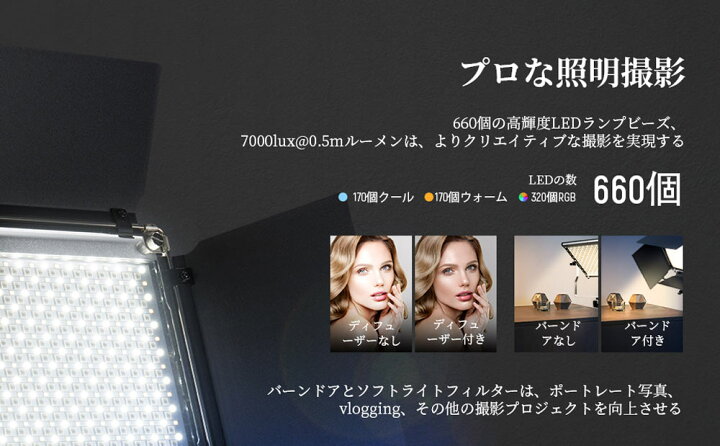 楽天市場】【P10倍+2000円クーポン】NEEWER 更新版 2本セット 660PRO  