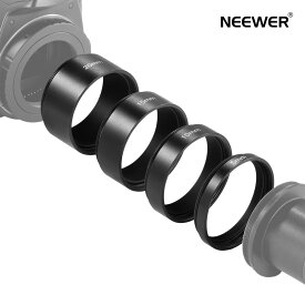 【P10倍+10%引クーポン】NEEWER 4個 T2延長チューブキット 5mm 10mm 15mm 20mm延長チューブ 両面M42x0.75mmネジ付き 天体写真用望遠鏡アクセサリー