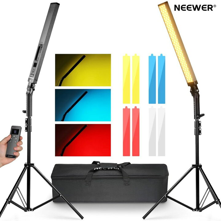 楽天市場】クーポンで10%OFF｜NEEWER 2パック LEDスティックライトと 
