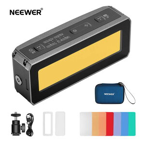 NEEWER WP12Cg _CrO 10m IP68hLEDrfICg {[wbht 1900mAh 5600K CRI97+ TLCI98+ 2600lux/0.5m([h:u[X^[) 5̌ DSLRJp