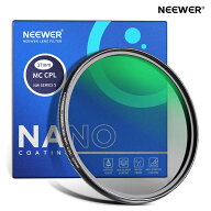 NEEWER 偏光フィルター 24層多層耐性ナノコーティング MC CPL 円偏光フィルター HD光学ガラス 超薄型レン…