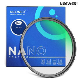 NEEWER レンズフィルター 24層多層耐性ナノコーティング/HD光学ガラス/防水/耐傷性/超薄型アルミ合金枠/紫外線カット UV保護フィルター