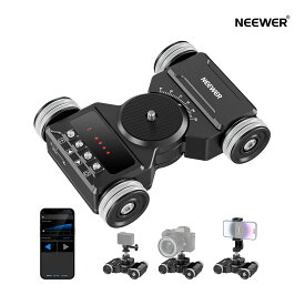 NEEWER 新版 電動カメラドリーセット アプリコントロール 5時間稼働バッテリー モーター ボールヘッド/スマホホルダー/アクションカメラマウント GoPro iPhone Android DSLRカメラに対応 DL300