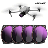 NEEWER ND/PL フィルターセット DJI Air 3に対応 4パック ND8/PL ND16/PL ND32/PL ND64/PL 偏光減光フィ…