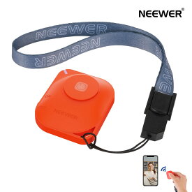 【P20倍+20%引クーポン】NEEWER RT116 ワイヤレスBluetoothリモートカメラシャッター リリースコントロール ストラップ付き iPhone iPad Android スマホに対応 Instagram Snapchat 自撮り ビデオ撮影用