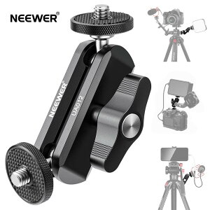 NEEWER tLVuA[ ֐ߎ}WbNA[ fA{[wbh CNCHA~jE 1/4"lWƃlWt Jj^[ LEDCg }CN Orp SmallRigɑΉ UA012