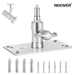 NEEWER 8.5cm��/�V��}�E���g 5/8�x�r�[�s���X�^�b�h 1/4�X���b�h��10�l�W�t�� �ʐ^�X�^�W�I�J�����ǃ}�E���g �����O���C�g/�r�f�I���C�g/�X�g���{�t���b�V���p �ő�׏d10kg ST-WM1