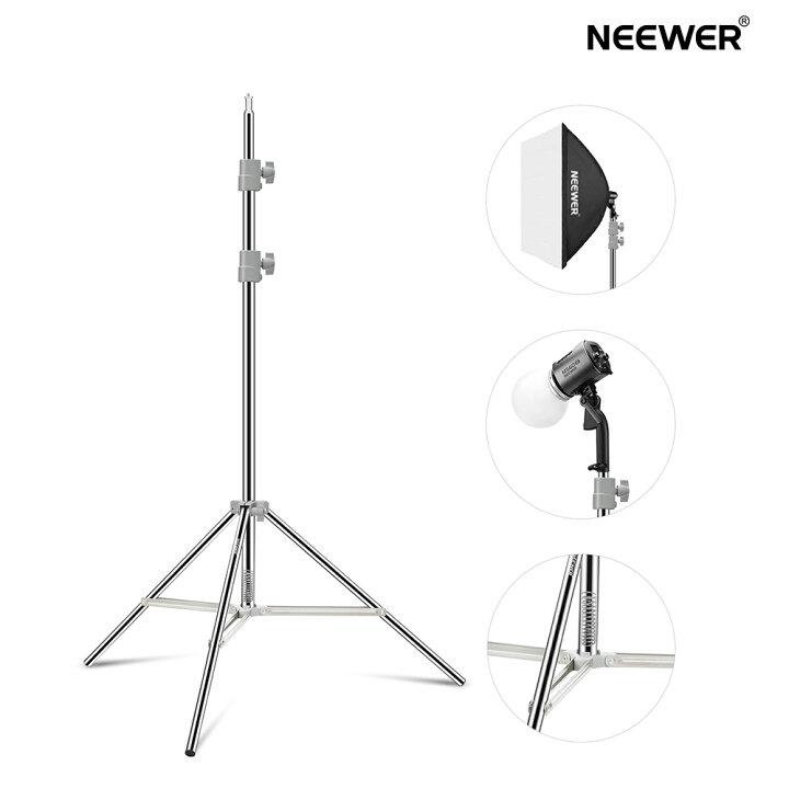 楽天市場】NEEWER 新版 190cm ライトスタンド ステンレススチール製 