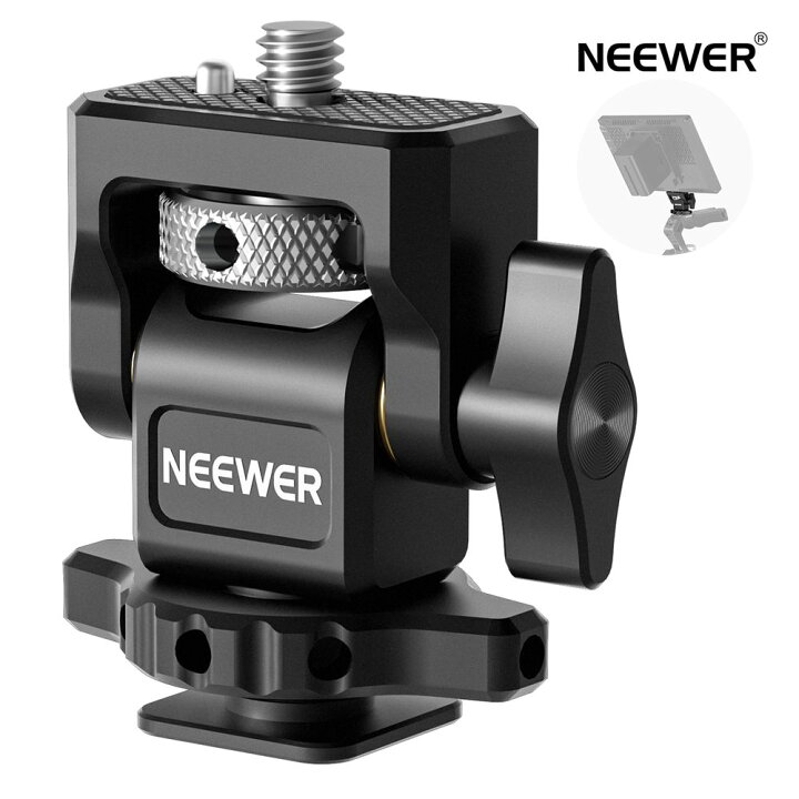 楽天市場】NEEWER カメラモニターマウント コールドシュー付き ねじれ 