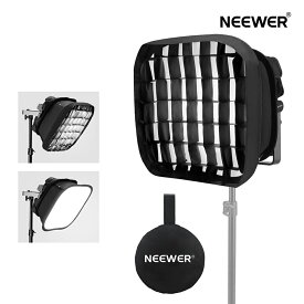 NEEWER ソフトボックスディフューザー RGB1200 LEDビデオライトパネル用 42x37cm 折りたたみ式 ハニカムグリッド、ストラップ＆バッグ付き フォトスタジオ/肖像写真/ビデオ撮影/照明制御可能用 NS1S