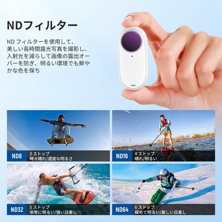 楽天市場】NEEWER NDフィルター Insta360 GO 2/GO 3に対応 4パック(CPL 