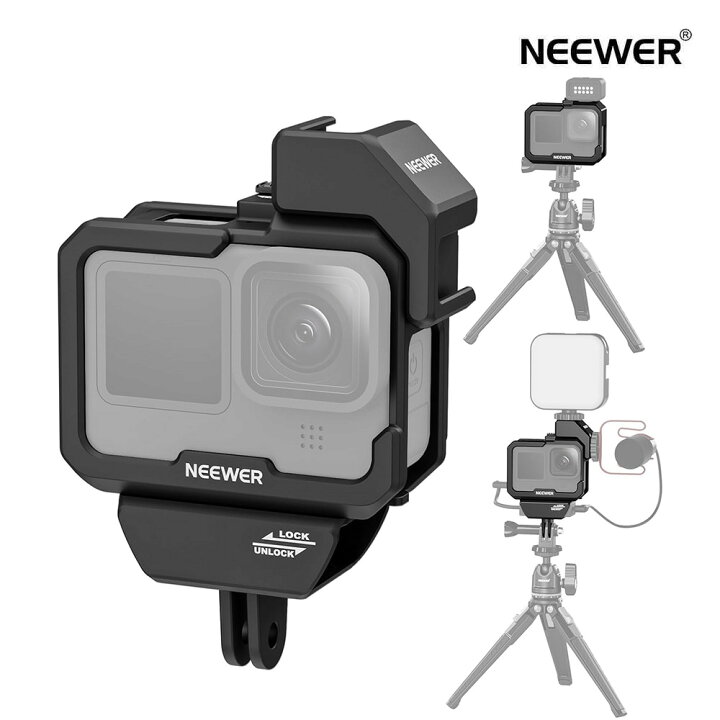 楽天市場】【P10倍】NEEWER ビデオリグケージ GoPro Hero 13 12 11 10 