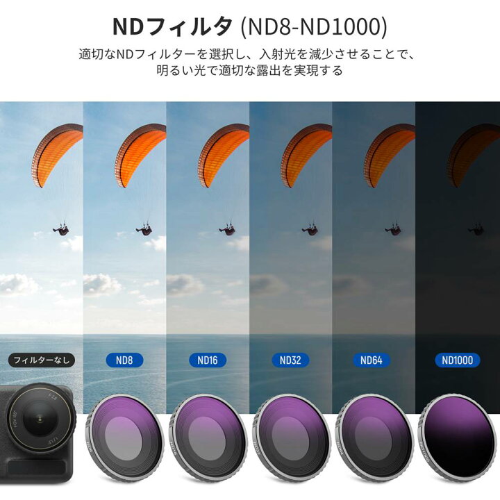 楽天市場】【500円クーポン】NEEWER NDフィルターセット DJI Osmo 