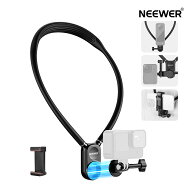 NEEWER 磁気ネックレスマウントホルダー 電話クリップ マグネット式 カメラ首掛けマウント ネックストラ…