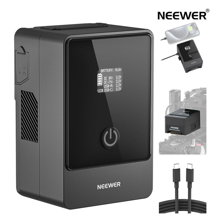 楽天市場】【P20倍+1000円クーポン】NEEWER ミニVマウントバッテリー 