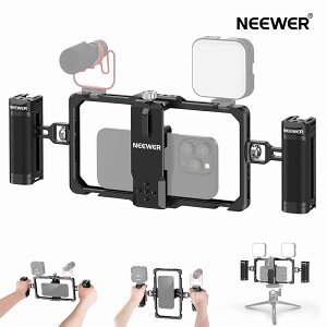 �yP5�{+�ő�500�~OFF���zNEEWER �X�}�z�r�f�I���O �f���A���n���h��/���x���A�}�C�N�N���b�v�X���b�g�t�� �l�b�N�X�g���b�v�t���I�v�V���� SmallRig iPhone 17 Pro Max 16 16e 15 Galaxy S25 Ultra�ɑΉ� �X�}