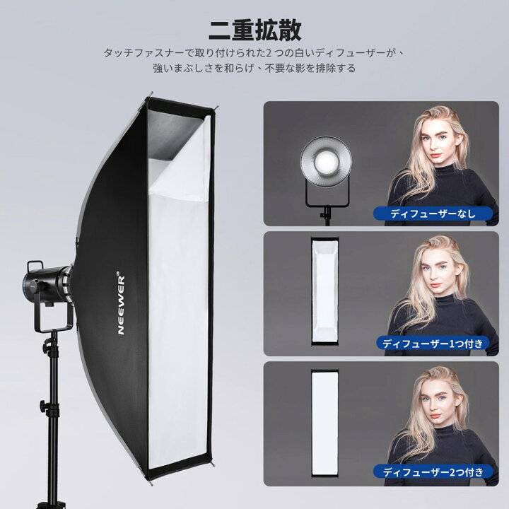 楽天市場】【P10倍+10%OFFクーポン】NEEWER ストリップソフトボックス 