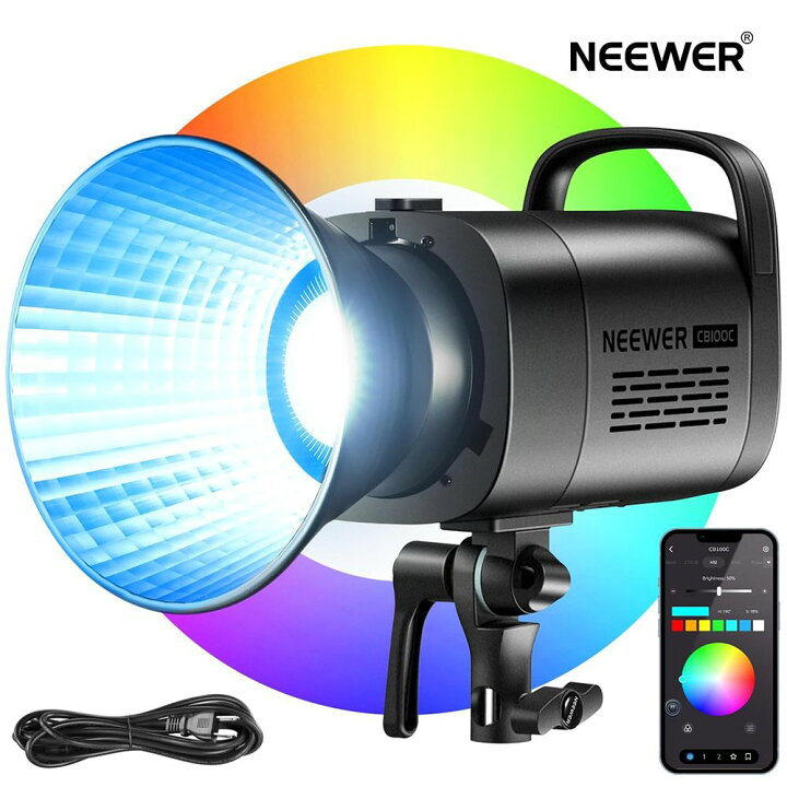 楽天市場】【P20倍+最高2000円クーポン】NEEWER CB100C 130W RGB LED 