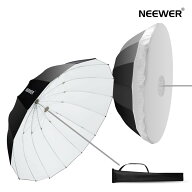 【★楽天1位獲得！】NEEWER パラボラ反射アンブレラ 104/130/165/180cm 黒白/黒銀 写真用アンブレラ 撮影…