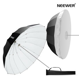 【P10倍UP中!】NEEWER パラボラ反射アンブレラ 104/130/165/180cm 黒白/黒銀 写真用アンブレラ 撮影用アンブレラ ホワイトインナー ディフューザーカバー バッグ クイック折りたたみ カメラ/フォトスタジオ/ビデオライト/モノライト用 NS1U/NS2U/NS3U/NS4U
