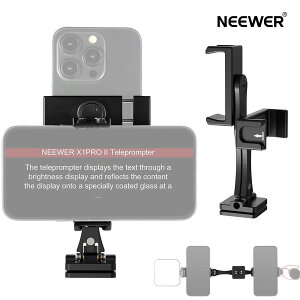 NEEWER スマホホルダー スマホ三脚マウント 金属製 360°回転可能 Arca QRベース/デュアルスマホクリップクランプホルダー/4つのコールドシュー付き iPhone Galaxyに対応 Vlog/生放送/ビデオ録画用 SP-0