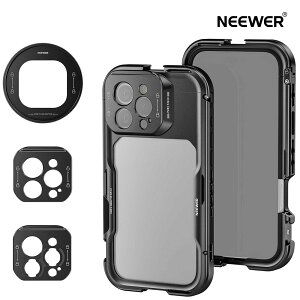 NEEWER X}zP[W iPhone16Pro/iPhone16ProMaxp rfIOP[W A~ NCbN[X 67mmtB^[A_v^[ 17mmYobNv[g T}EgYA_v^[ X}zX^r