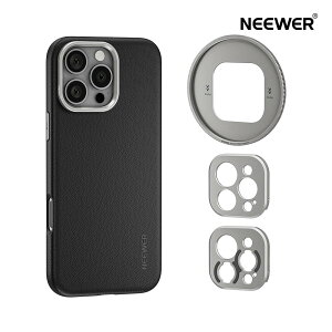 NEEWER �X�}�z�P�[�X iPhone 16 Pro Max�p TPU/PC ���ϋv ����~�� ���W�����[�o�b�N�v���[�g/67mm�X���b�h�t�B���^�[/17mm�����Y/T�}�E���g�����Y�t�� �ی�P�[�X iPhone 16 Pro�ɑΉ� MagSafe Moment PA084P
