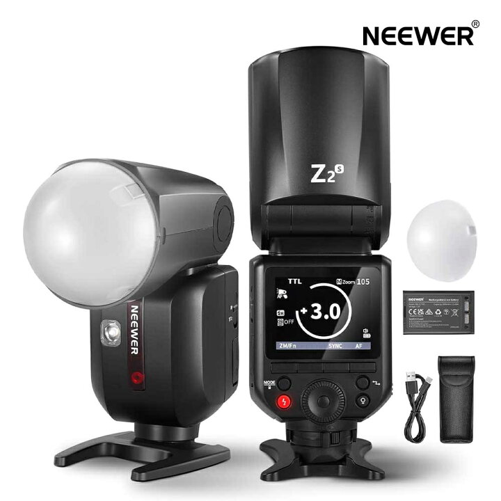 楽天市場】NEEWER 2.4G TTLラウンドヘッドフラッシュストロボ 