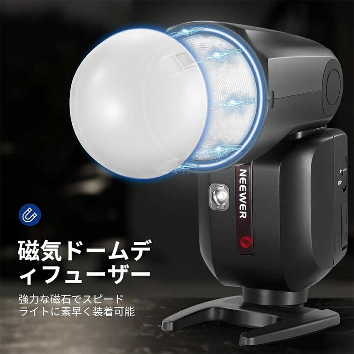 楽天市場】NEEWER 2.4G TTLラウンドヘッドフラッシュストロボ 