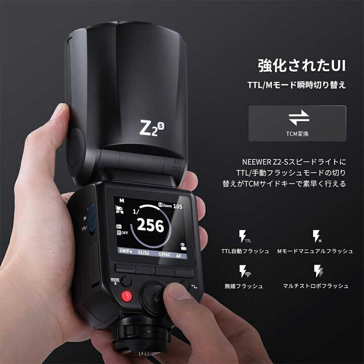 楽天市場】NEEWER 2.4G TTLラウンドヘッドフラッシュストロボ 