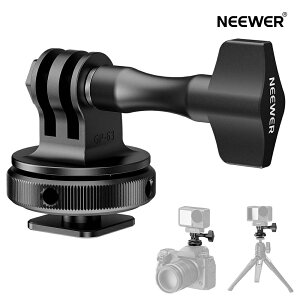 �yP10�{+10%OFF���zNEEWER �A�N�V�����J�����R�[���h�V���[�}�E���g�A�_�v�^�[ GoPro DJI Insta360 AKASO�ɑΉ� ������ 180°�X�� 1/4"�l�W�z�b�g�V���[�}�E���g �O�r ��r �A�_�v�^�[ �~�j�O�r/���B��_