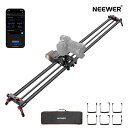 【P10倍+5%引クーポン】NEEWER 120cm 電動カメラスライダー DSLRカメラ用 カーボン製 アプリ無線制御 カメラドリー レ…