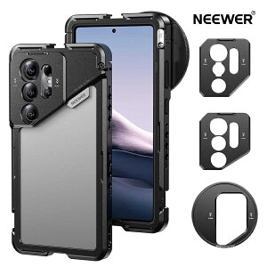 NEEWER S25 Ultra�X�}�z�P�[�W 67mm�t�B���^�[�A�_�v�^�[/17mm�����Y�o�b�N�v���[�g/T�}�E���g�����Y�A�_�v�^�[�t�� �r�f�I���O �X�}�z�X�^�r���C�U�[ Galaxy Moment T�V���[�Y�����Y�ɑΉ� PA082