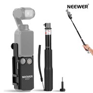 NEEWER BASICS Pocket 3 延長アダプター&自撮り棒 三脚用 DJI Osmo Pocket 3 対応 拡張ケージフレームマ…